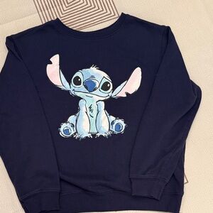 Navy Blue Stitch Sweatshirt